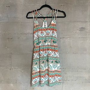 Maude Strappy Paisley Dress
